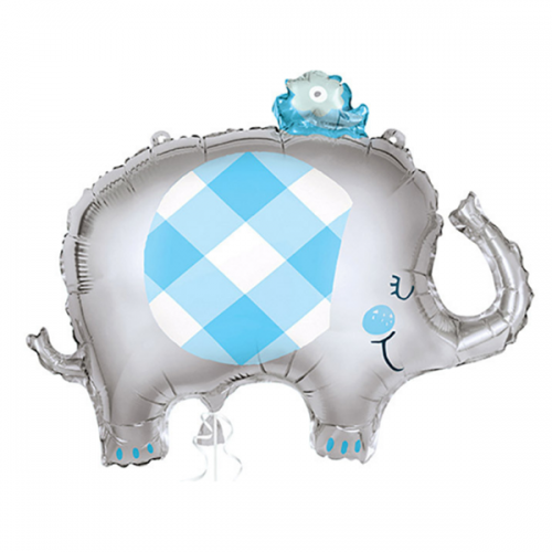 Blue Elephant 29" Foil Balloon