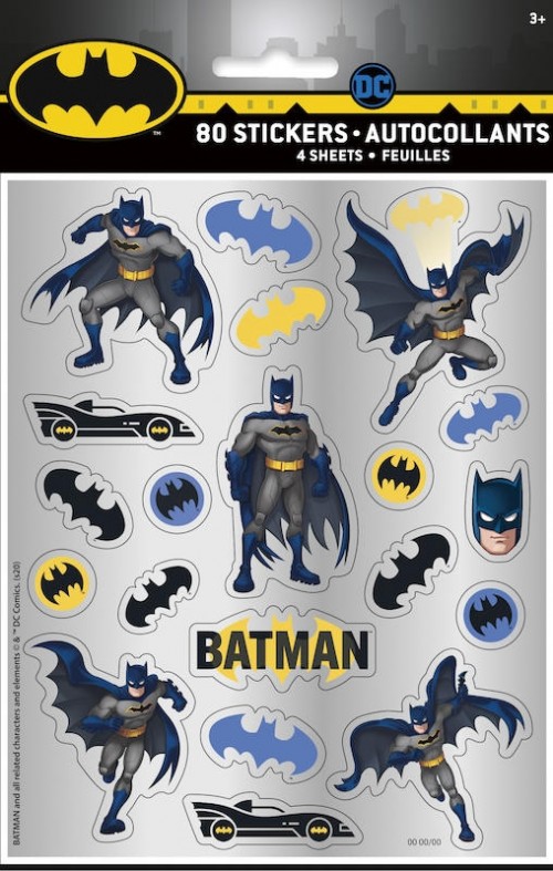Batman Sticker Sheets 4pcs