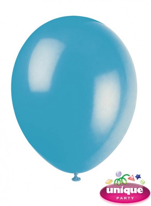 12" Turquoise Latex Balloons 10 CT.