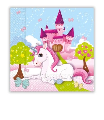 Pink Unicorn Party Paper Napkins 20ct