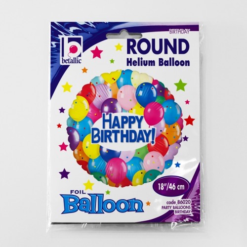 Happy Birthday Party Balloons 18" Foil Balloon