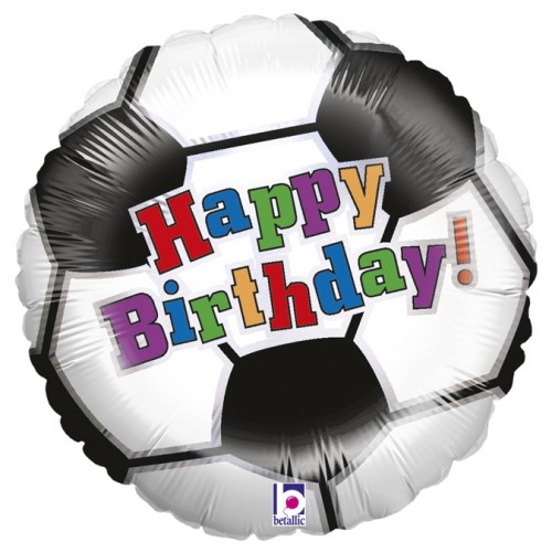 Happy Birthday Soccer Theme 18" Foil Balloon