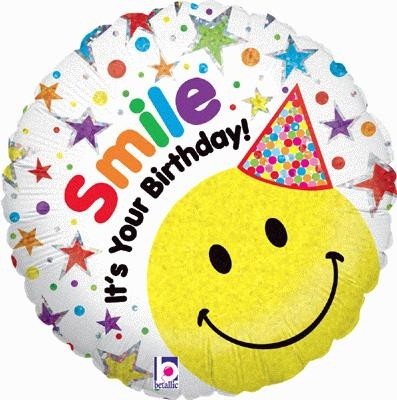 Smile It's Your Birthday! 18" Foil Balloon