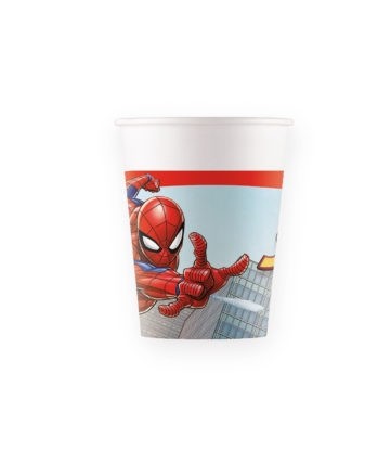 Spiderman Crime Fighter Paper Cups 200ml 