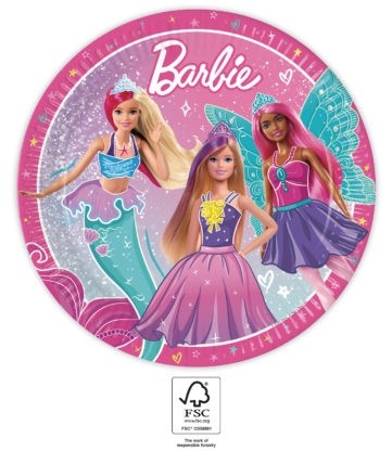 Barbie Fantasy Paper Plates 23cm 8ct