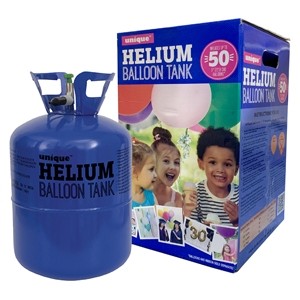 Helium Balloon Cylinder - 50 x 9'' balloons
