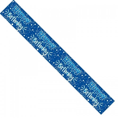 Happy Birthday Blue Banner (Pack of 6)