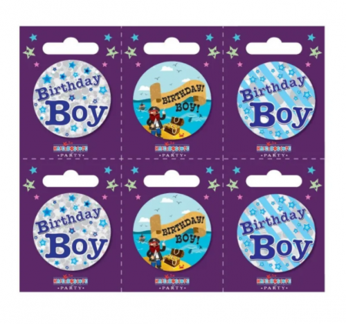 Birthday Boy Small Badges (5.5cm)