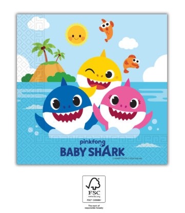 Baby Shark Napkins 20ct