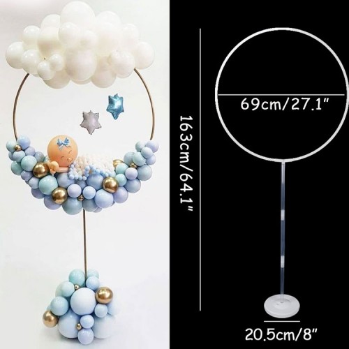 Balloon Hoop Stand (includes one free bag of 5" latex balloons)