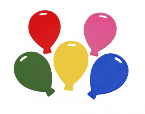 Assorted Primary Balloon Shape Balloon Weights x50