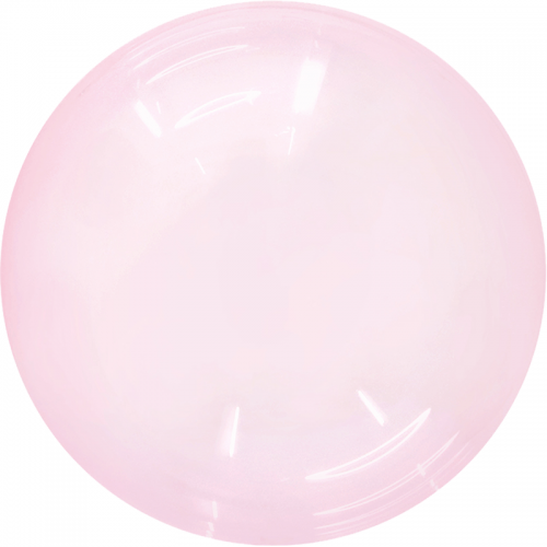 Crystal Red 24" Bubble Balloon (Single Package)
