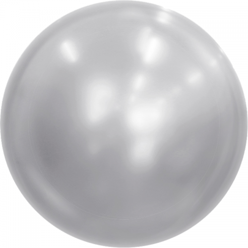 Metallic Silver 24" Bubble Balloon (Single Package)