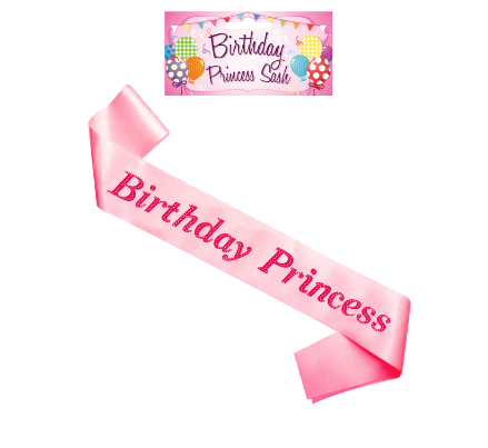 Birthday Princess Sash 1ct