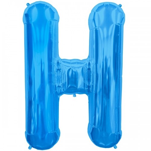 Letter H-Blue - 16" Foil Balloon
