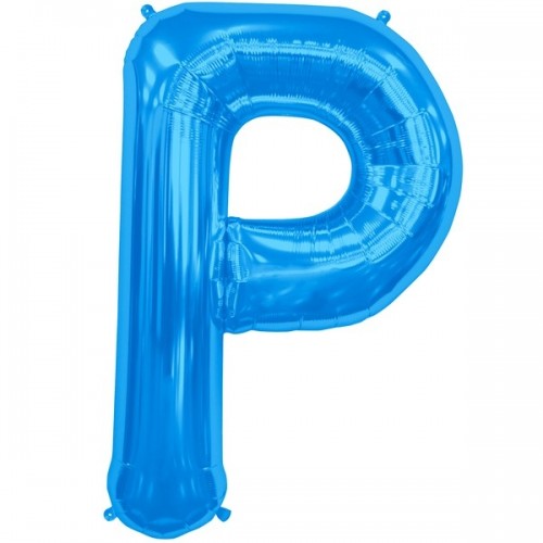 Letter P-Blue - 16" Foil Balloon