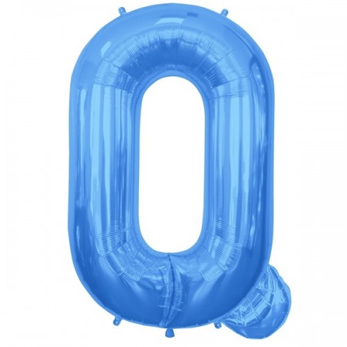 Letter Q-Blue - 16" Foil Balloon