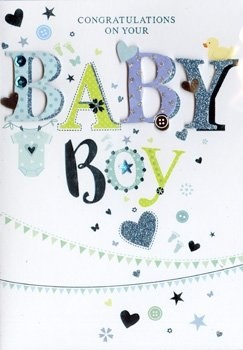 Baby Boy - Congratulations - Pack Of 12