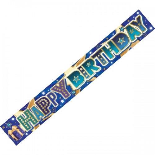 Happy Birthday Male Banner (Pack of 6)