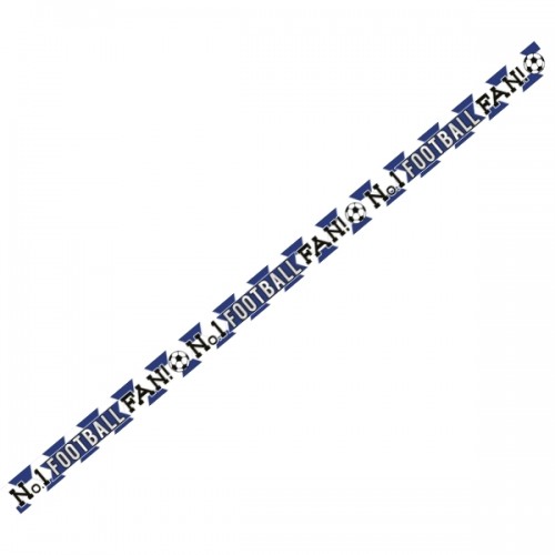 Blue and White Soccer Banner (Pack of 6)