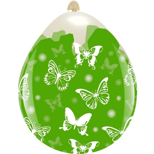 Superior Big Butterflies 18"  Clear Stuffing Balloon 10ct