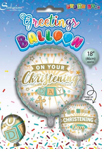 On Your Christening Day 18" Foil Balloon