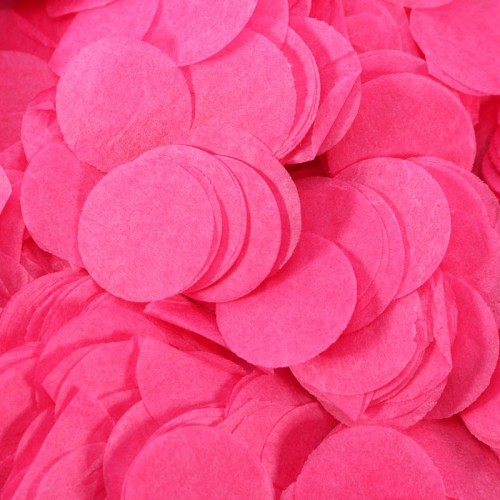 Hot Pink Paper Dots Confetti (100g)