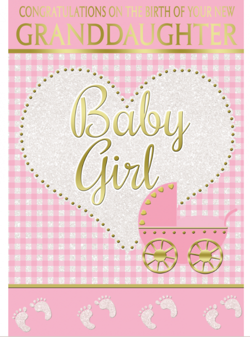 Baby Girl - Your Lovely New Granddaughter - Pack Of 12