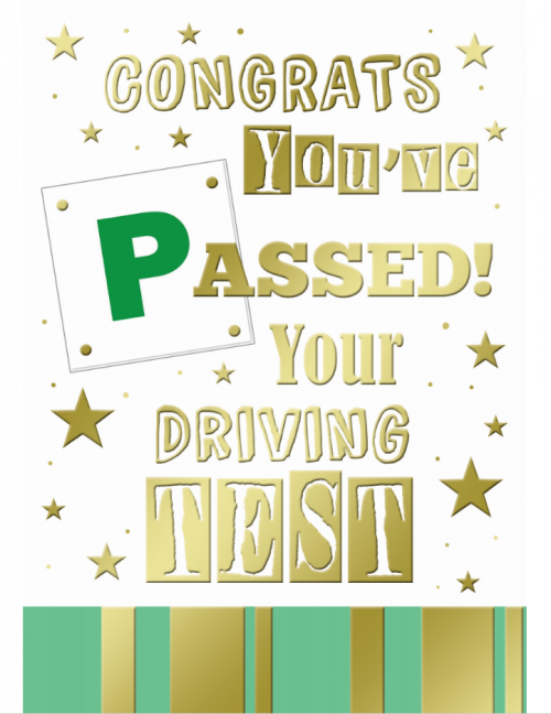 Congrats You've Passed Your Driving Test - Pack Of 12