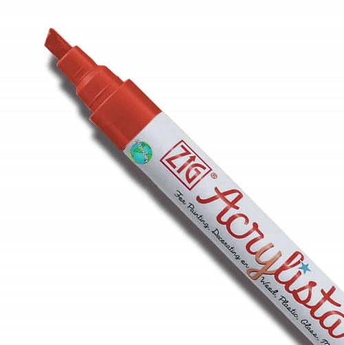 Crimson Acrylista Chisel Pen  (6mm)