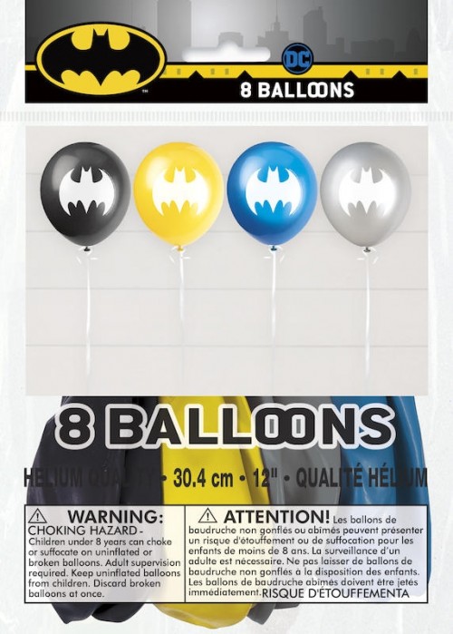 Batman 12" Latex Balloons 