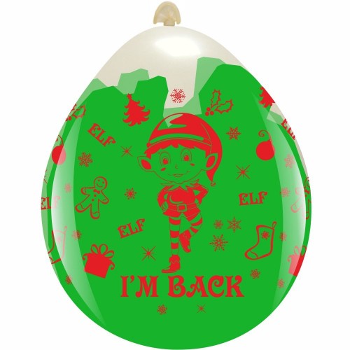 ELF I'M BACK Clear 18" Stuffing Balloon 10Ct LIMITED EDITION