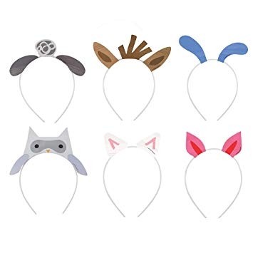 Farm Party Headbands Assorted Designs 6ct