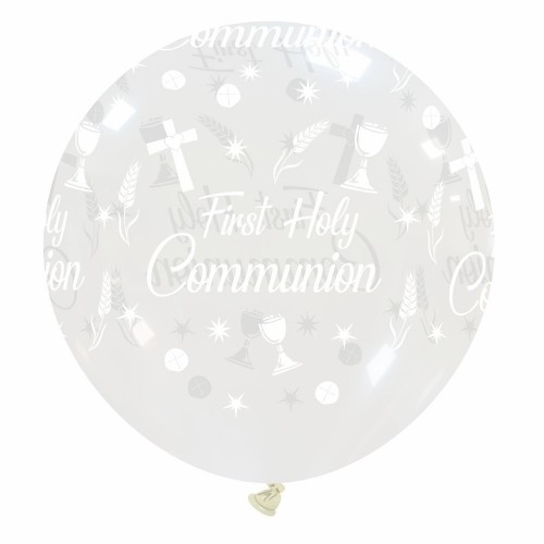 First Holy Communion Chalice 32" Clear Latex Balloon