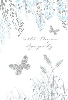 With Deepest Sympathy - Many Hearts Go Out To You In Sympathy - Pack Of 12