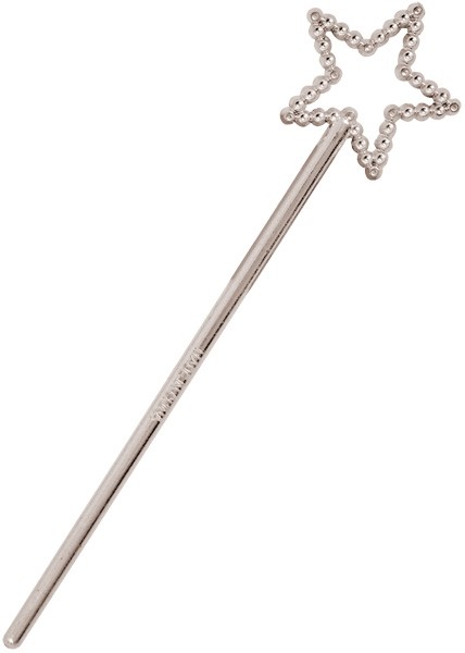 Wand Star 16.5cm Silver (Pack of 72 Wands) 
