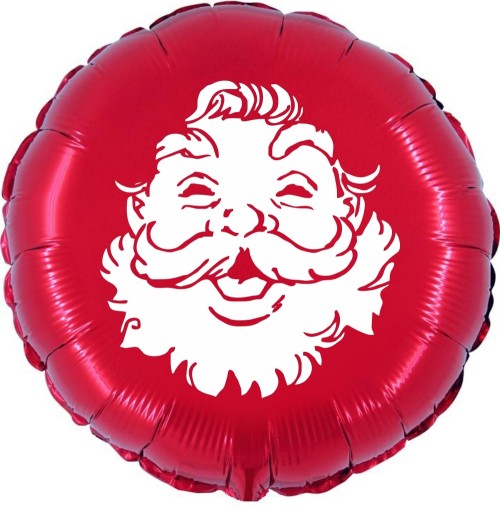 Happy Santa 18" Christmas Foil Balloon UNPACKAGED