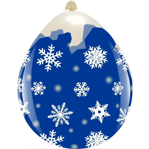 Snowflakes 18" Clear Stuffing Balloon 10Ct