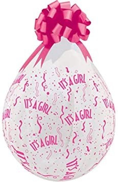 It's a Girl 18"  Clear Stuffing Balloon 10ct