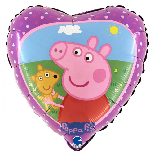 Peppa Pig Heart 18" Foil Balloon