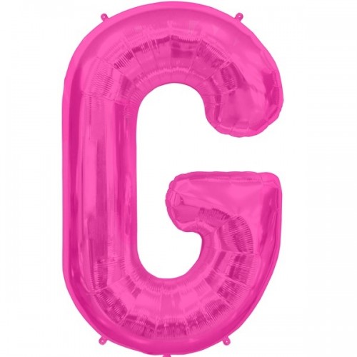 Letter G - Magenta - 16" Foil Balloon