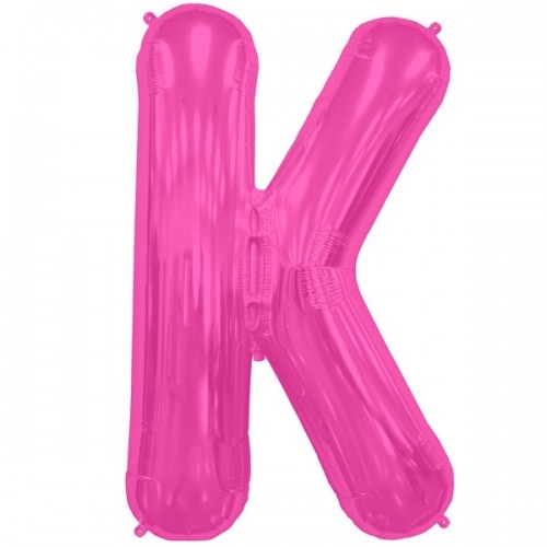 Letter K- Magenta - 16" Foil Balloon