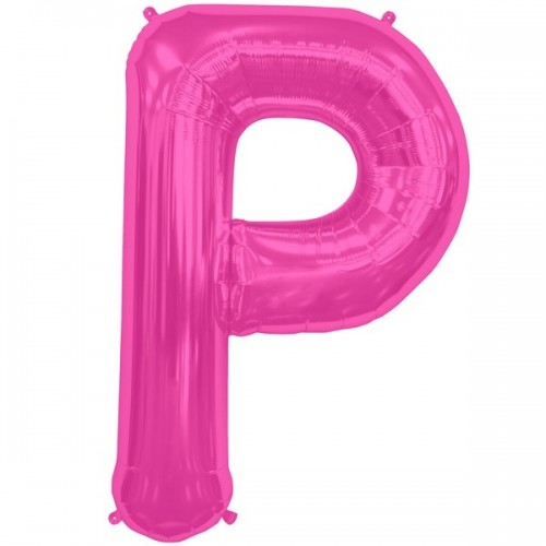 Letter P- Magenta - 16" Foil Balloon