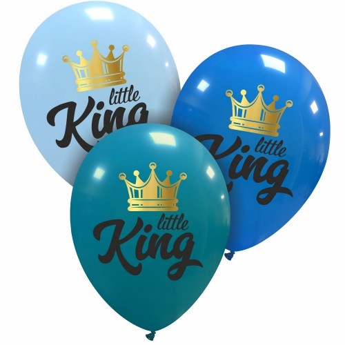 Little King Superior 12" Latex Balloons 25Ct Printed 1 side