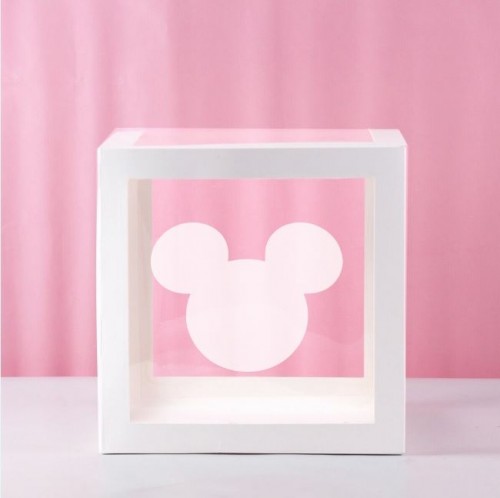 Mickey Mouse Transparent Balloon Box 30x30x30cm