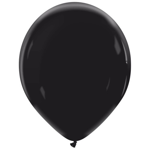 Midnight Black Superior Pro 14" Latex Balloons 50Ct