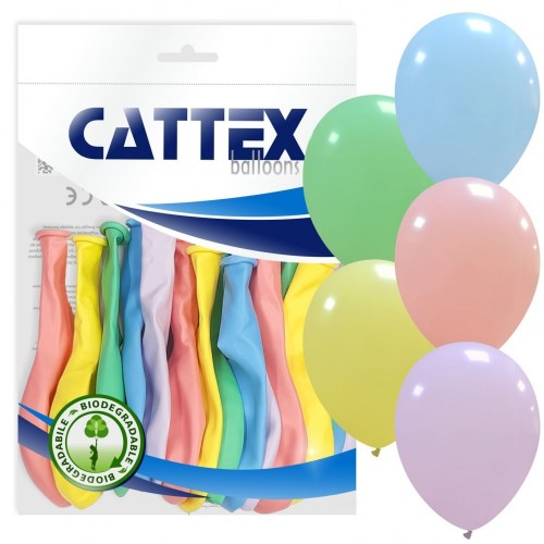 Cattex Rainbow 12" Latex Balloons 20Ct