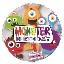 Monsters Birthday 18" Foil Balloon
