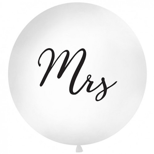 Mrs - Script 32" Latex Balloon 1ct