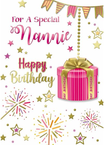 Happy Birthday - Nannie - Pack Of 12